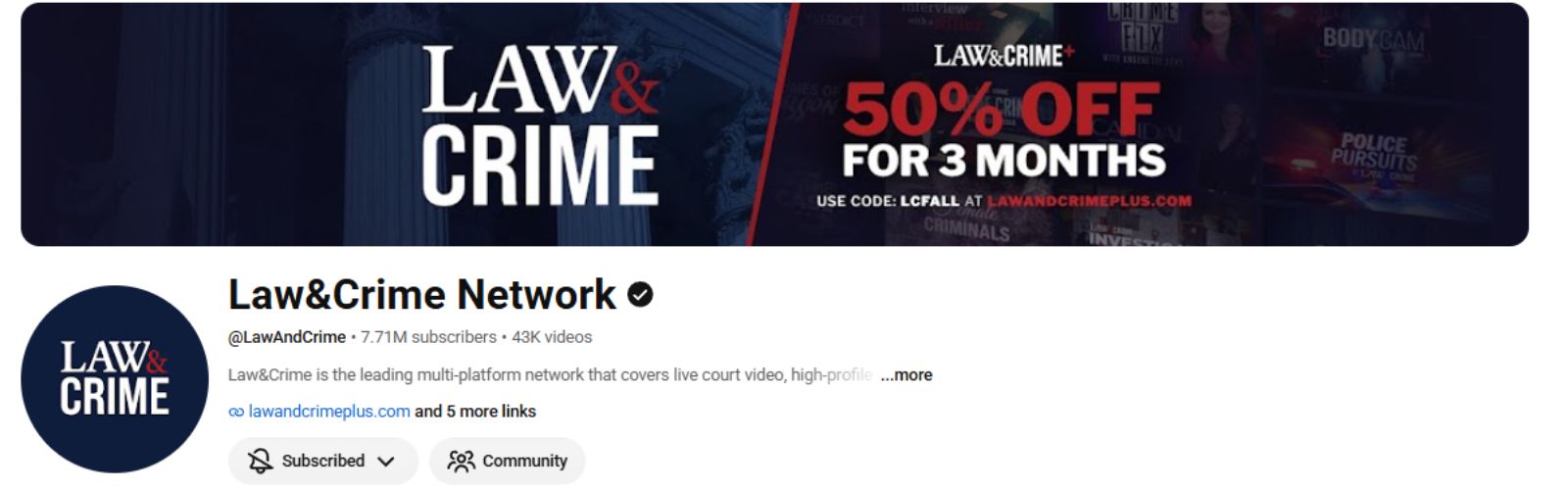 Law&Crime is a true crime and legal media network