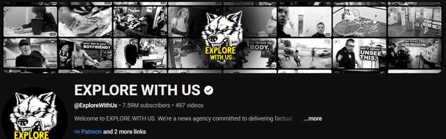 Explore With Us is a large true crime and documentary YouTube channel
